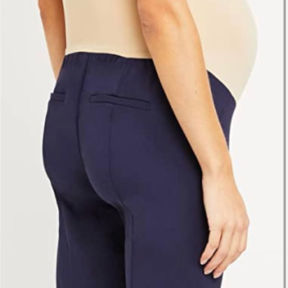 Motherhood Maternity Navy work-pant - Picture 3 of 8